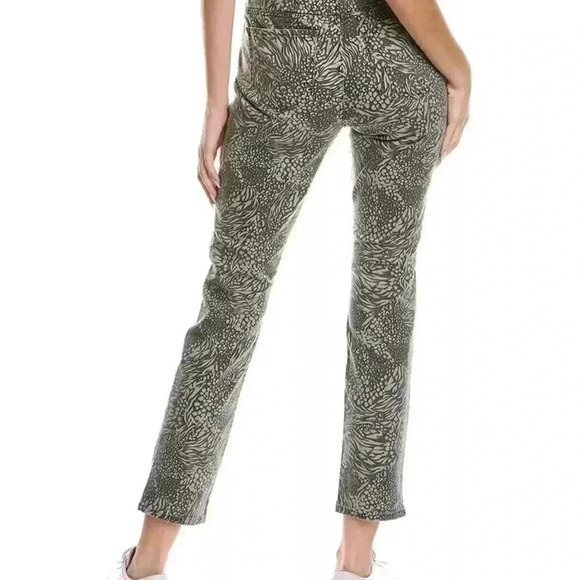 Nydj Pull-On Shadow Animal Charcoal Skinny Jean Women's Size 2 - Picture 2 of 8